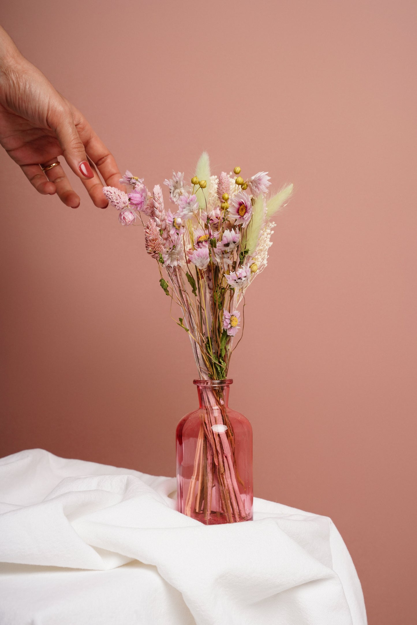 Mini Bouquet with Jar - Pink
