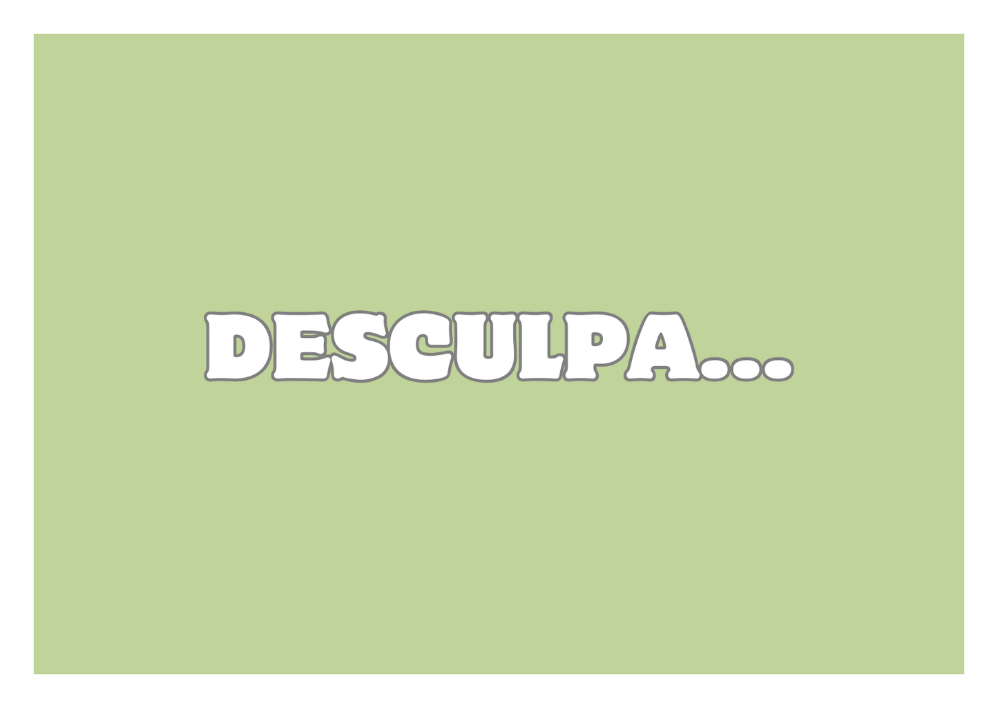 Greeting Card - Desculpa