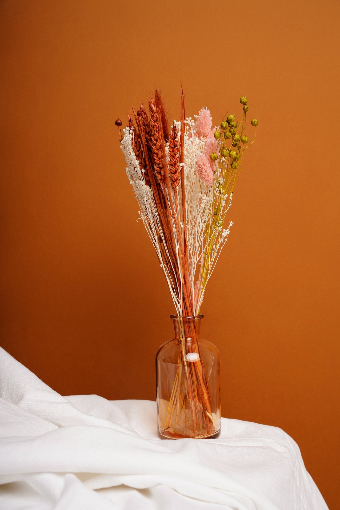 Mini Bouquet com Jarra - Laranja