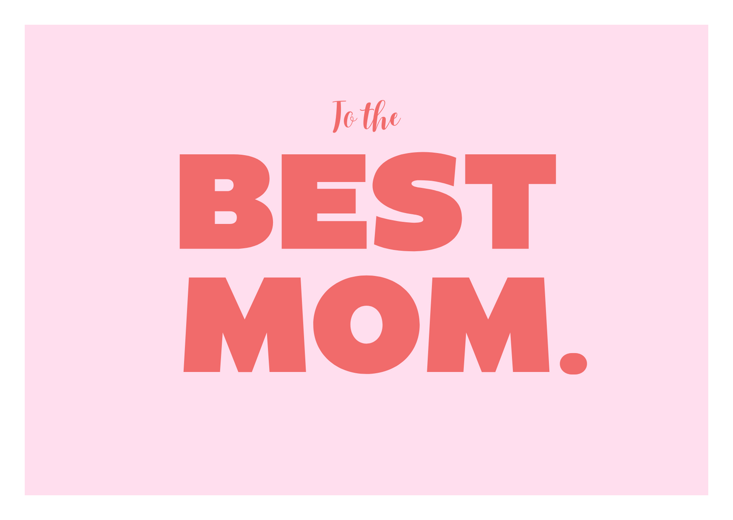 Cartão - Best Mom