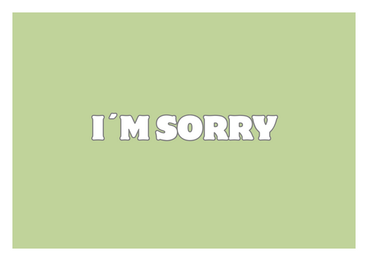 Greeting Card - Sorry