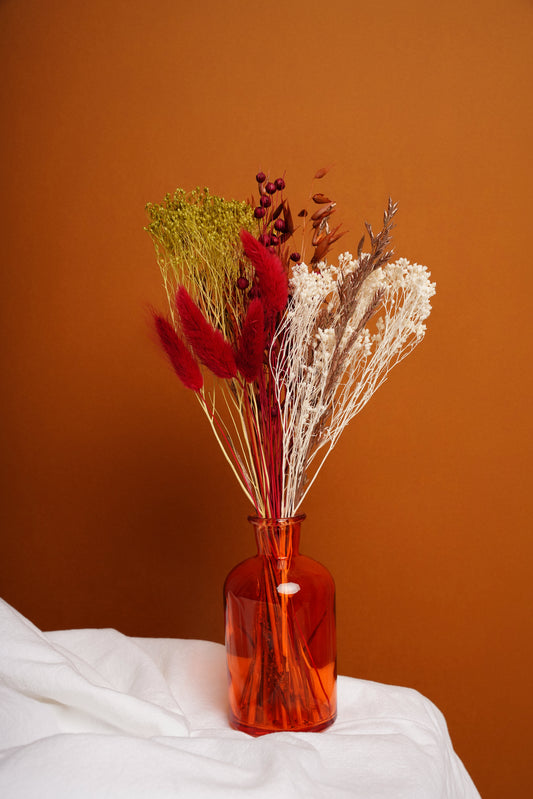 Mini Bouquet com jarra - Vermelho