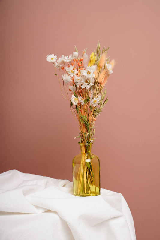Mini Bouquet with Jar - Yellow