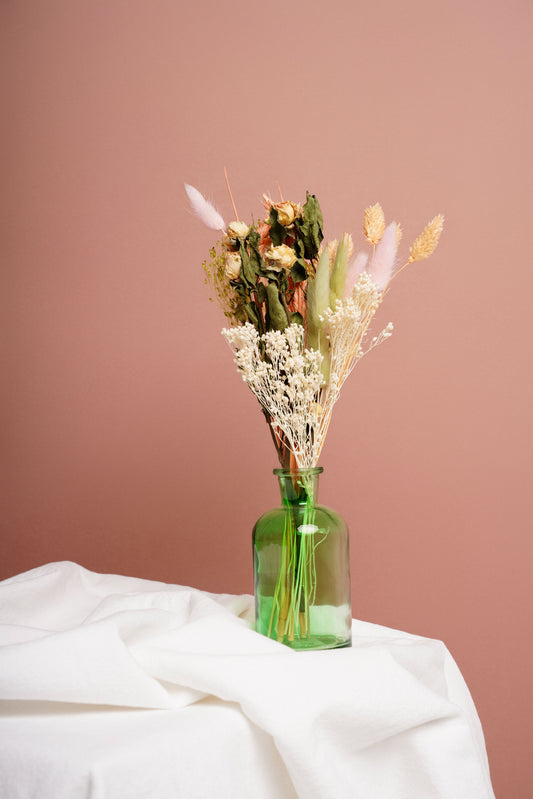 Mini Bouquet with Jar - Green