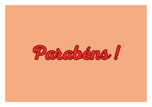 Greeting Card - Parabéns