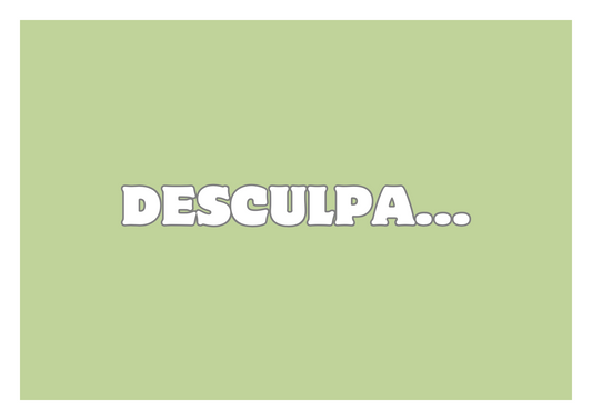 Greeting Card - Desculpa