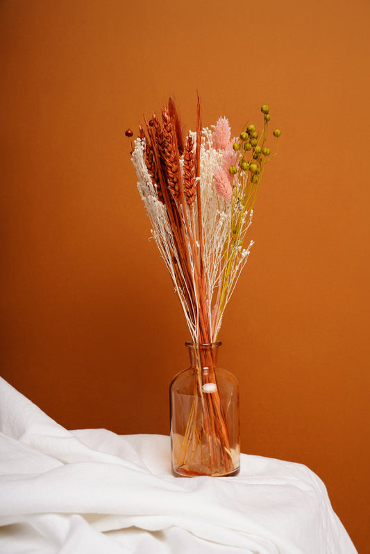 Mini Bouquet com Jarra - Laranja