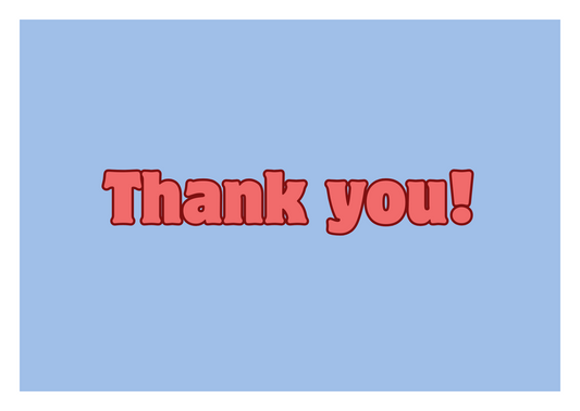 Greeting Card - Thank you